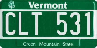 VT license plate CLT531