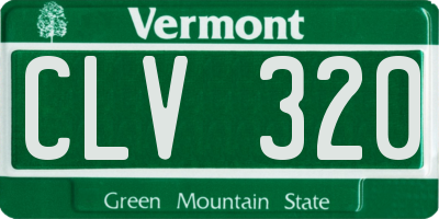 VT license plate CLV320