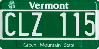 VT license plate CLZ115