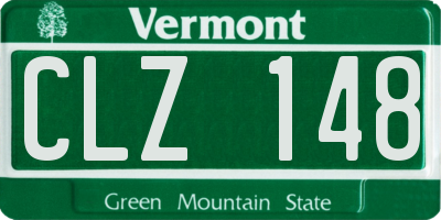 VT license plate CLZ148