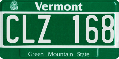 VT license plate CLZ168