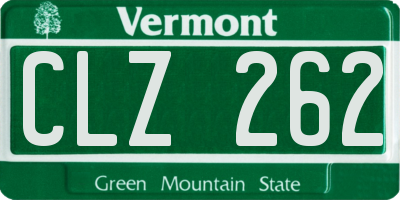 VT license plate CLZ262