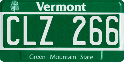 VT license plate CLZ266