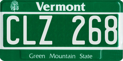 VT license plate CLZ268