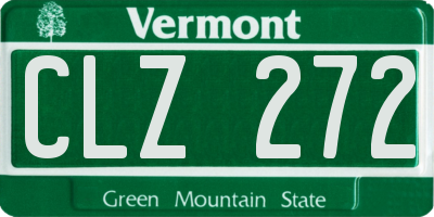 VT license plate CLZ272