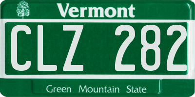 VT license plate CLZ282