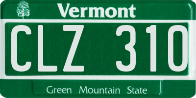 VT license plate CLZ310