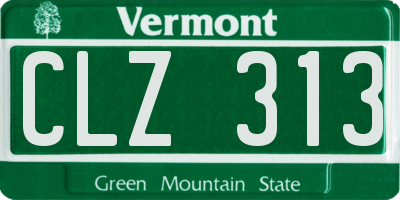 VT license plate CLZ313