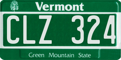 VT license plate CLZ324