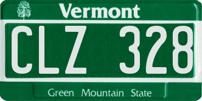 VT license plate CLZ328