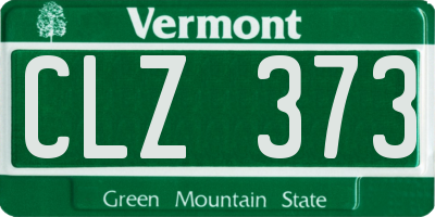VT license plate CLZ373