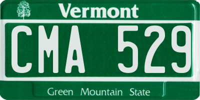 VT license plate CMA529
