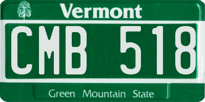 VT license plate CMB518