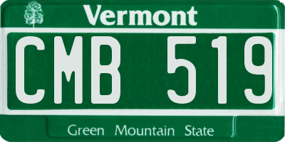 VT license plate CMB519