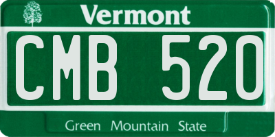 VT license plate CMB520