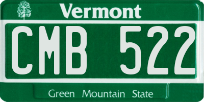 VT license plate CMB522