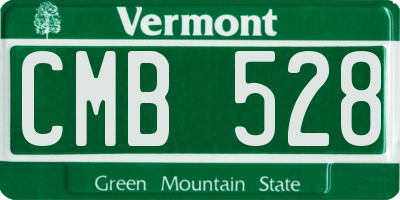 VT license plate CMB528