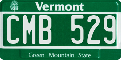 VT license plate CMB529