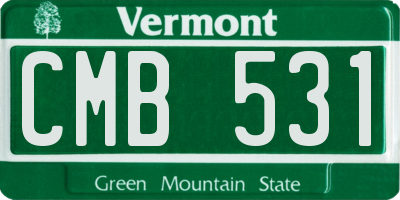 VT license plate CMB531