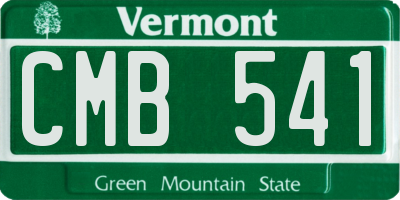 VT license plate CMB541