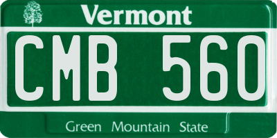 VT license plate CMB560