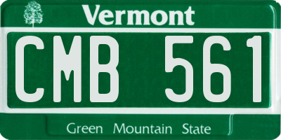VT license plate CMB561