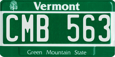 VT license plate CMB563