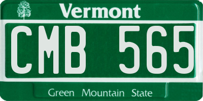 VT license plate CMB565