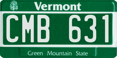 VT license plate CMB631