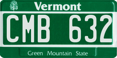 VT license plate CMB632