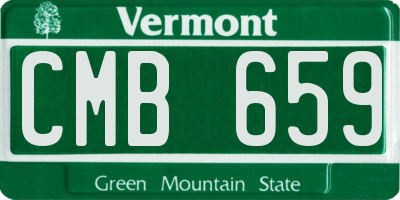 VT license plate CMB659