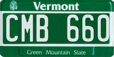 VT license plate CMB660