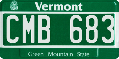 VT license plate CMB683