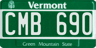 VT license plate CMB690