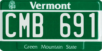 VT license plate CMB691