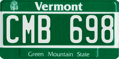 VT license plate CMB698