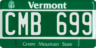 VT license plate CMB699