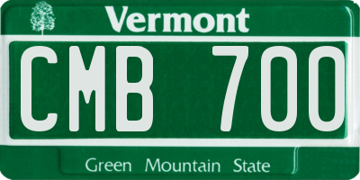 VT license plate CMB700