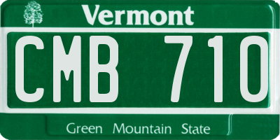VT license plate CMB710