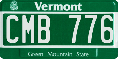 VT license plate CMB776