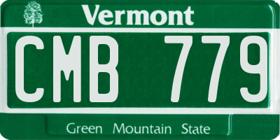 VT license plate CMB779
