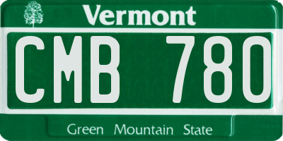 VT license plate CMB780