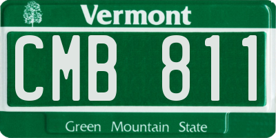 VT license plate CMB811