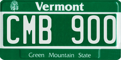 VT license plate CMB900