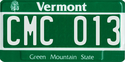 VT license plate CMC013