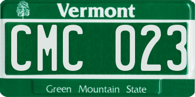 VT license plate CMC023