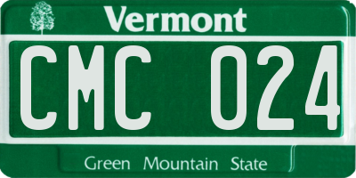 VT license plate CMC024