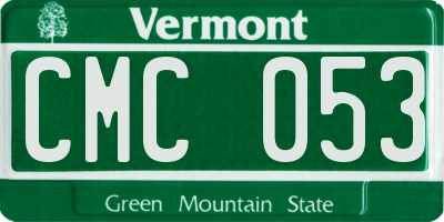 VT license plate CMC053