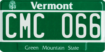 VT license plate CMC066