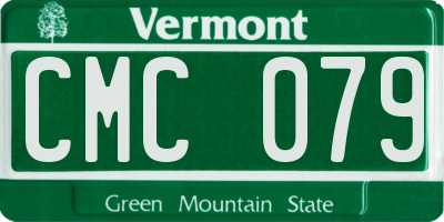 VT license plate CMC079